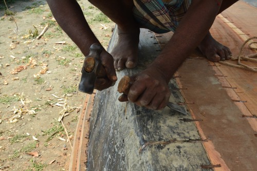 While the boats are refurbished, every part has to be painstakenly repaired by hand.