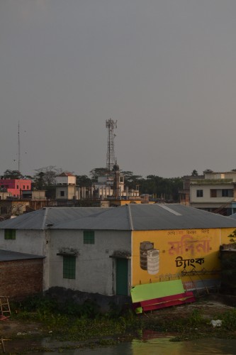 A cell-tower in Banaripara, rural Barisal.