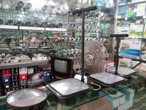 A security equipment shop at national stadium market